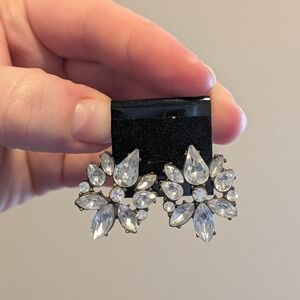 Rhinestone Cluster Stud Earrings